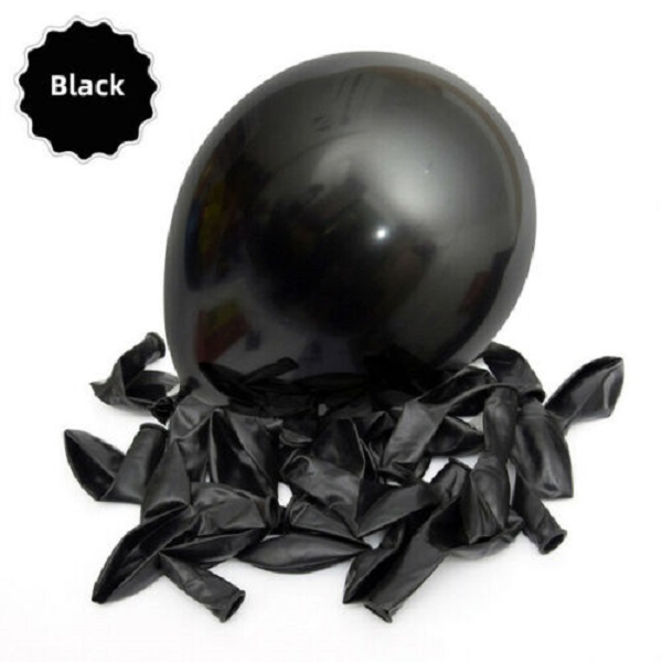 10 inches Metal BALLON BLACK color